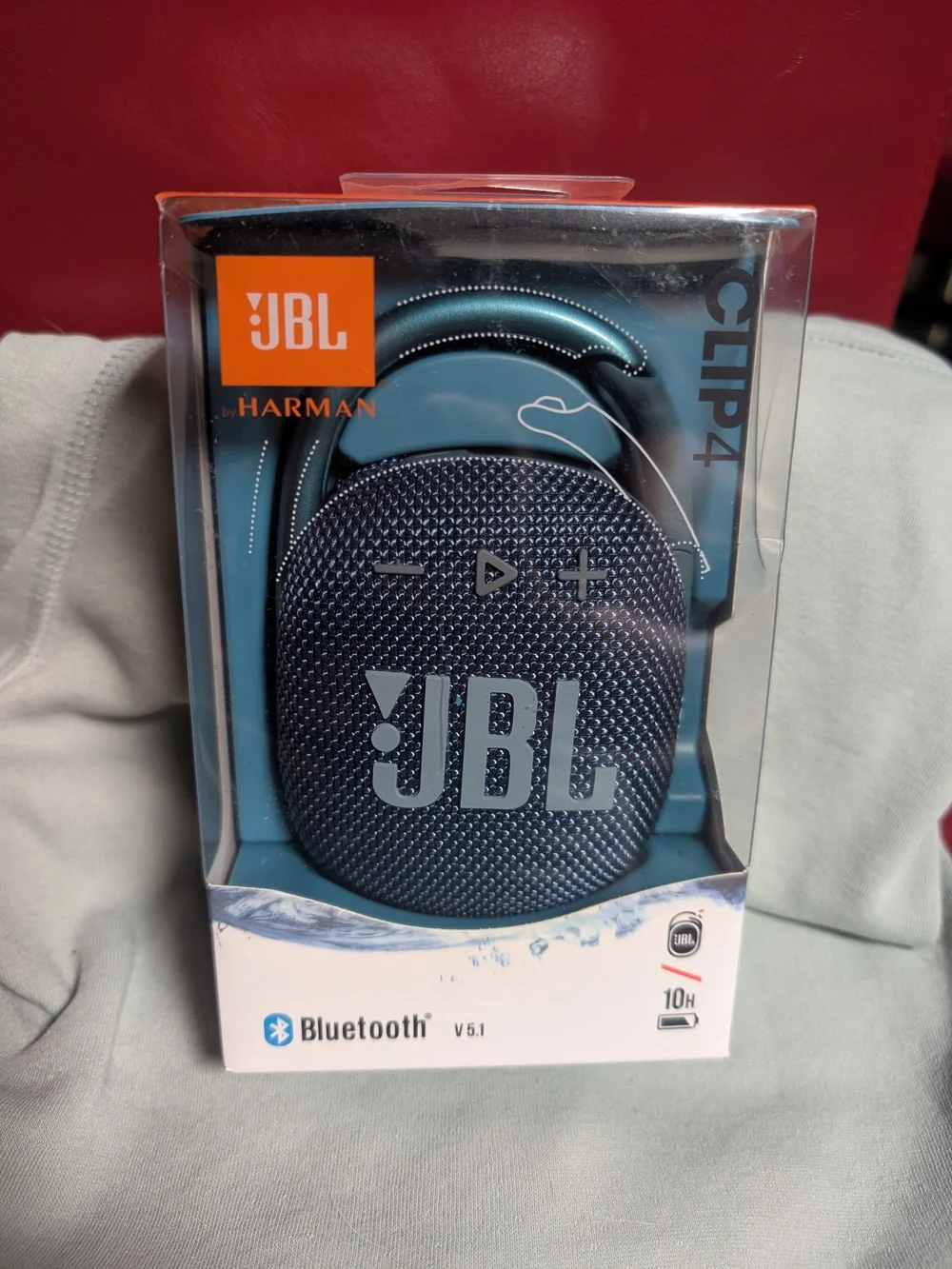 JBL Clip 4 Portable Bluetooth Speaker - Blue